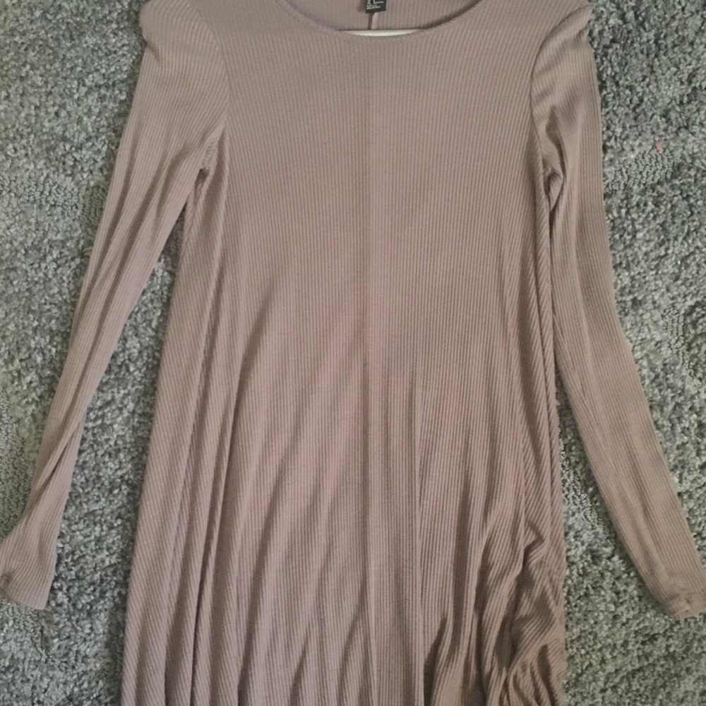 Mauve long sleeve dress